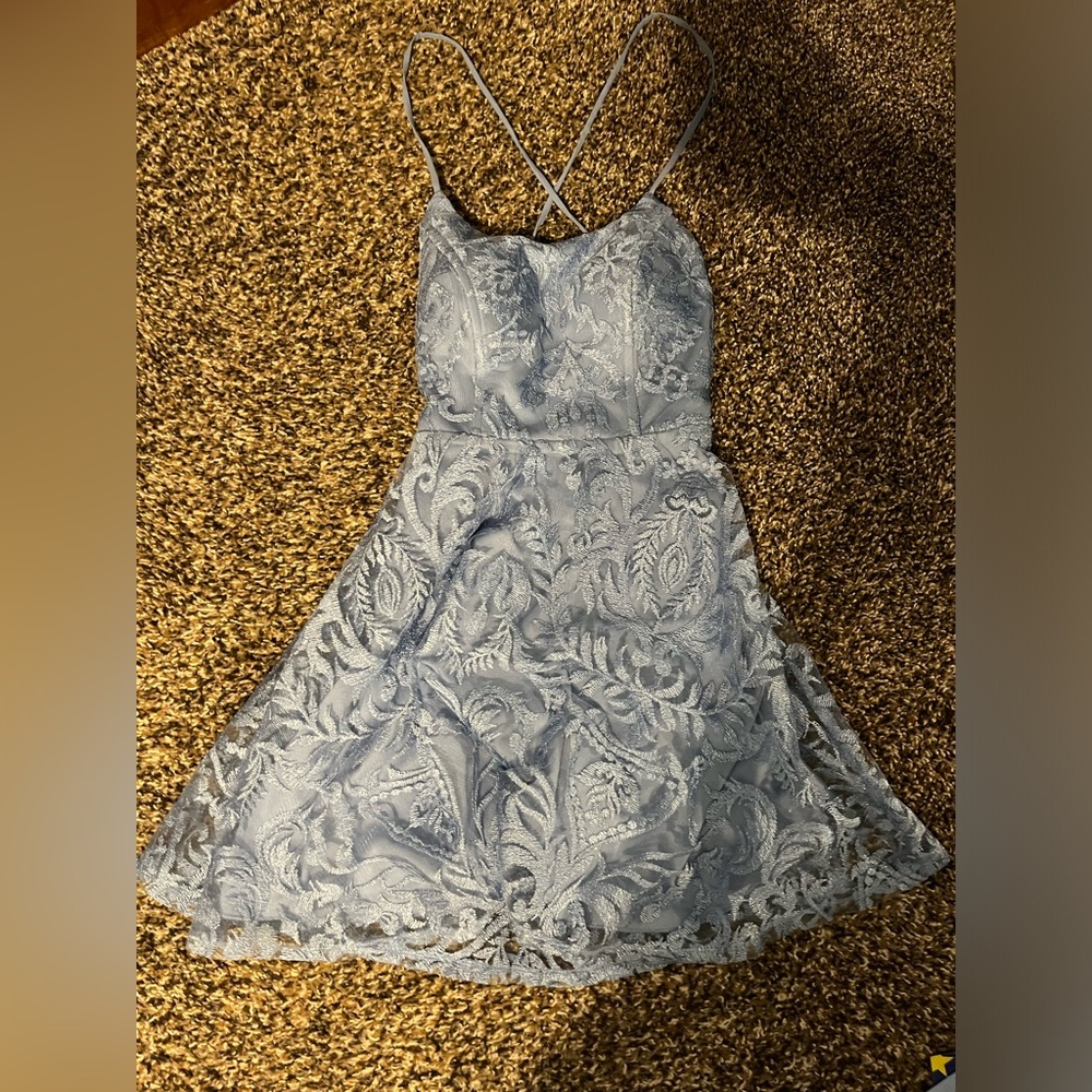 Blue homecoming dress